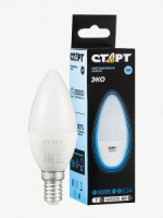 СТАРТ лампа св/д Свеча С37 E14 7W(560lm) 4000K 4K 100x37 матов пласт/металл холодный свет WS 17281