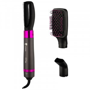 Фен-расчёска Leonord LE-1211, 1,2кВт, 3 скорости/режима, подсветка, ионизация, концентратор 900296