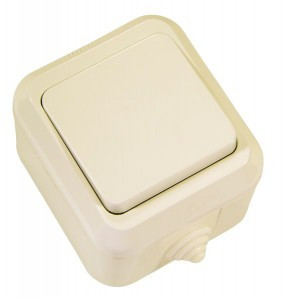 Makel выкл. ОУ 1 кл. крем. 18200