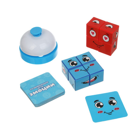 ИГРОЛЕНД Развивающая игра "Эмоции", PP, металл, 13х5,7х11см