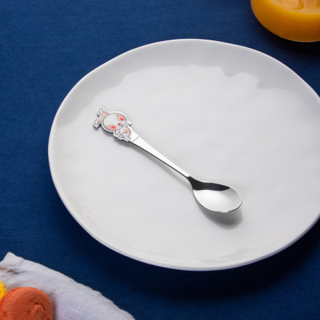 Ложка детская "Зверушка", малая, нерж.сталь, 12 дизайнов