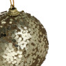 СНОУ БУМ Елочная игрушка шар, диаметр 8 см, золотой, пластик