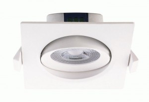Jazzway св-к встр св/д даунлайт 7W(500Lm 38°) 3000K 2K квадр/поворот бел. IP40 PSP-R 9044 .5022812
