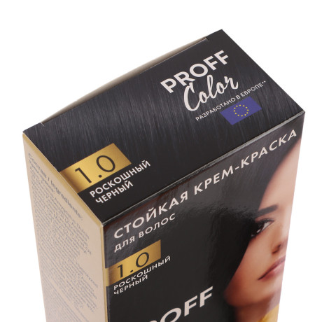 Краска для волос PROFF Color Роскошный черный, 115мл