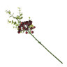 LADECOR Ветка с ягодами искусственная, 34 см, пластик, ткань
