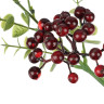 LADECOR Ветка с ягодами искусственная, 34 см, пластик, ткань