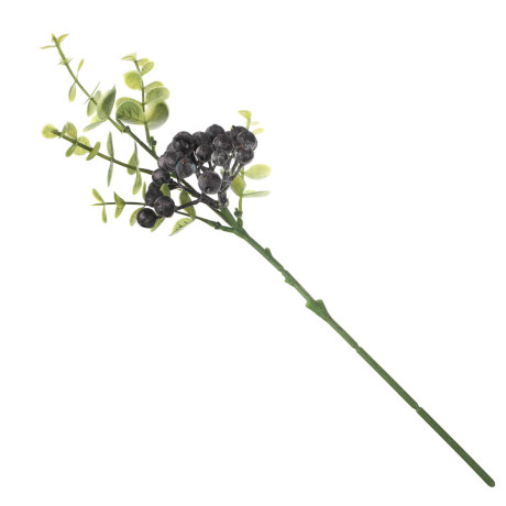 LADECOR Ветка с ягодами искусственная, 34 см, пластик, ткань
