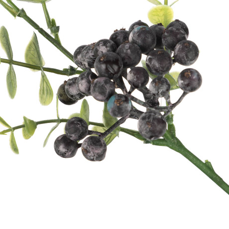 LADECOR Ветка с ягодами искусственная, 34 см, пластик, ткань