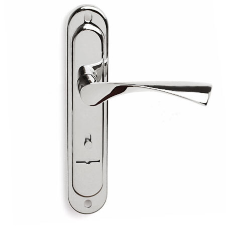 Ручки на планке Apecs HP-77.0323-S-CR (хром, под Сувальду, м/о-77мм) д/Гардиан 1011, 3011, Border ЗВ9-8Г, Лазурит 1.02.27.5.5 и др