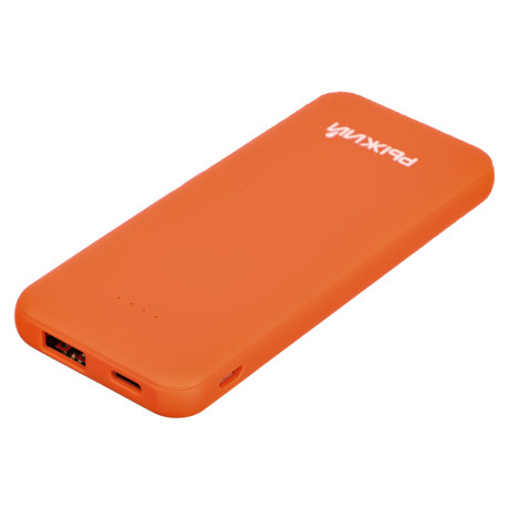 Рыжий Аккумулятор мобильный, 5000 мАч, USB, 2А, прорезиненное покрытие