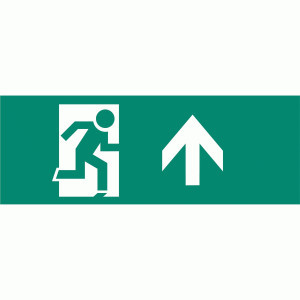 ФАЗА Наклейка S2 для ДСА-503 328x119мм "Направление к эвакуац. выходу прямо" .5035140