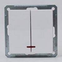 Systeme Electric W59 мех. выкл. СУ 2 кл. 10А бел. (пл.осн., инд.) ВС510-251-1-86 (10!)