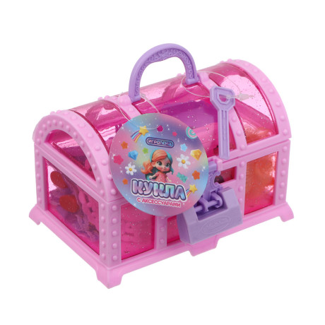 ИГРОЛЕНД Кукла 10 см с акс. в сундучке, 8 пр., PP, ABS 11,5х10х7,8 см