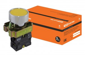 TDM BА51 кнопка управления без подсветки желт. 1з (10!) SQ0704-0040