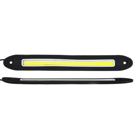 ЕРМАК Дневные ходовые огни, LED 80шт, гибкий резин. корп., 255мм, 12V, белый, 2шт