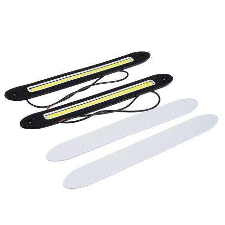 ЕРМАК Дневные ходовые огни, LED 80шт, гибкий резин. корп., 255мм, 12V, белый, 2шт