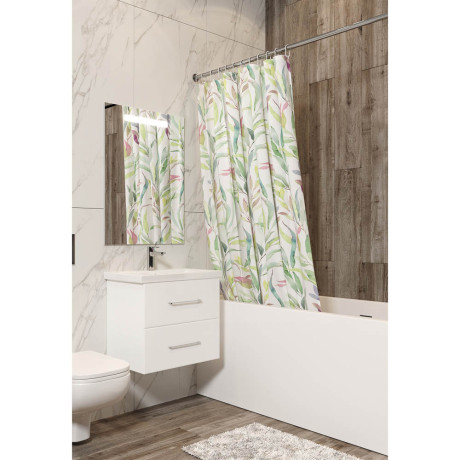 Шторка для ванной, таффета, 145x180см, ШТТФ056-21141