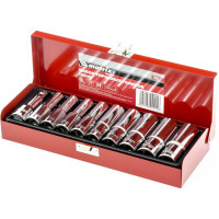 Набор торцевых головок 1/2&quot;, головки 10 - 22 мм, удлиненные, 10 предметов Matrix