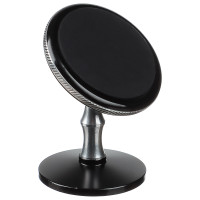 BY Держатель телефона магнитный, на панель, металлический, круглый, черный