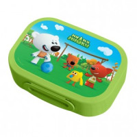 Ланч-бокс с декором "МИ-МИ-МИШКИ", 0,98л зеленый 431328209 Бытпласт