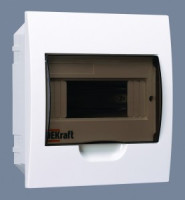 DEKraft бокс (корпус) пластик. ЩРВ-П- 8 мод. встраиваемый, IP41 31003DEK