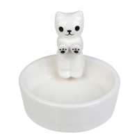 Подсвечник тм LADECOR "Котик", 7,5x7,5x7 см, доломит