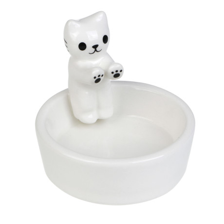 Подсвечник тм LADECOR "Котик", 7,5x7,5x7 см, доломит