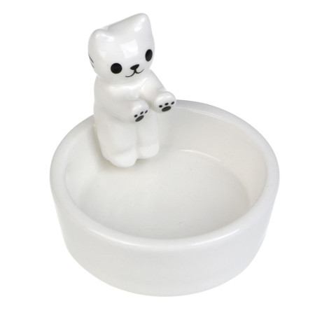 Подсвечник тм LADECOR "Котик", 7,5x7,5x7 см, доломит