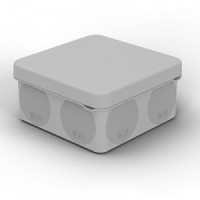 REXANT Коробка распред. двухкомпонентная ОУ 80х80х40 8гермовводов, серый, HF IP67 ПМ 28-3078