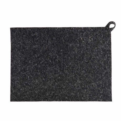 Набор банный ЭКОНОМ 2 предмета без вышивки (шапка, коврик) в пакете, войлок белый/серый