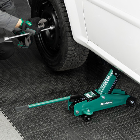 Домкрат гидравлический подкатной, 2 т, 135-320 мм Сибртех