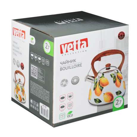 VETTA Чайник стальной 2,7л "Лимоны", индукция