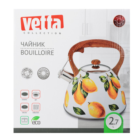VETTA Чайник стальной 2,7л "Лимоны", индукция