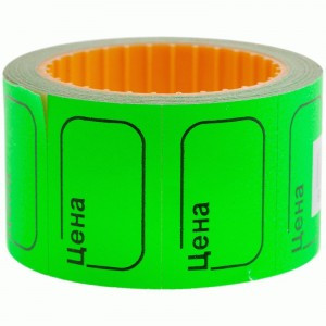 Ценник малый OfficeSpace, 30*20мм, зеленый, 200шт./рулон Арт.205690