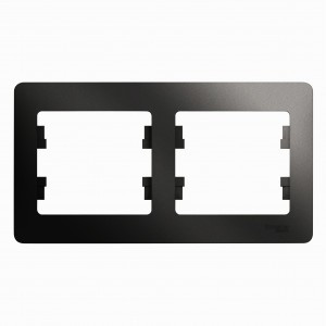 Systeme Electric GLOSSA рамка СУ 2 мест. антрацит (горизонт.) GSL000702 (30!)