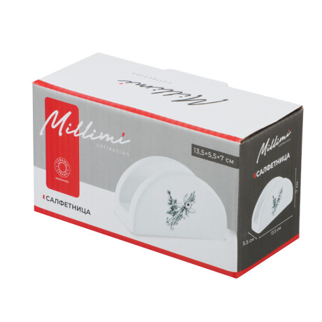 MILLIMI Китчен Салфетница, 13,5х5,5х7см, керамика