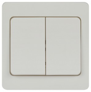 Intro Style выкл. СУ 2 кл. 10А-250В, IP20, белый 7-104-01 60617