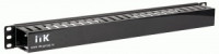 ITK 19" пластиковый кабельный органайзер с крышкой, глубина 60мм, 1U, черный