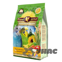 Верные друзья Корм для мелких и средних попугаев Витамины 500г x18