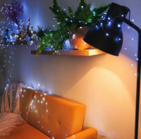 Гирлянда-нить Роса 500LED 50м белый, пульт ДУ ULD-S5000-500/DTA/RC WHITE Uniel