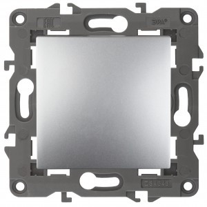 ЭРА 14 Elegance мех. выкл. СУ 1 кл. (перекл. проходн.) 10А,250В, алюминий 14-1103-03 автоклеммы 3370