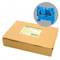 Stekker зажим самозажимной 2-х проводный проходной ЗНИ 2,5мм2 LD572-2-25 (JXB PT 2,5) серый 49249