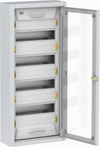 IEK TITAN 5 щит (корпус) метал. ЩРн-48 (710х310х130) навесн, проз. дв, серый IP31 MKM16-N-048-31-Z-U