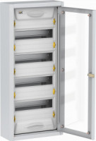IEK TITAN 5 щит (корпус) метал. ЩРн-48 (710х310х130) навесн, проз. дв, серый IP31 MKM16-N-048-31-Z-U