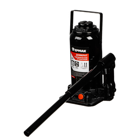 ЕРМАК Домкрат гидравлический бутылочный 15 т, высота подъема 235-425мм