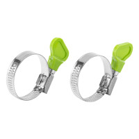 Хомуты металлические элемент крепления с формой ключа 20-35 мм, 2 шт Сибртех