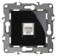 ЭРА 12 мех. роз. комп. СУ 1 мест. RJ45, черный, автоклеммы 12-3107-06 1070