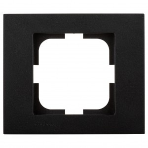 OVIVO Рамка СУ 1 мест. GRANO, черный металлик, 400-170000-096