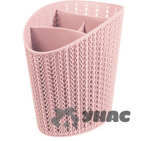 Сушилка для стол.приборов ВЯЗАНИЕ ч. розаМ1166 х24