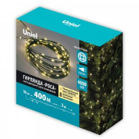 Uniel Гирлянда-нить св/д &quot;Роса&quot; 400м 4000LED теп. белый, провод зеленый ULD-S40000-4000/DGA IP20 DEW